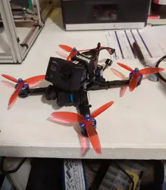 Thumbnail: The v2 frame has a TPU mount for an action camera, which allows me to record high quality footage of my flights