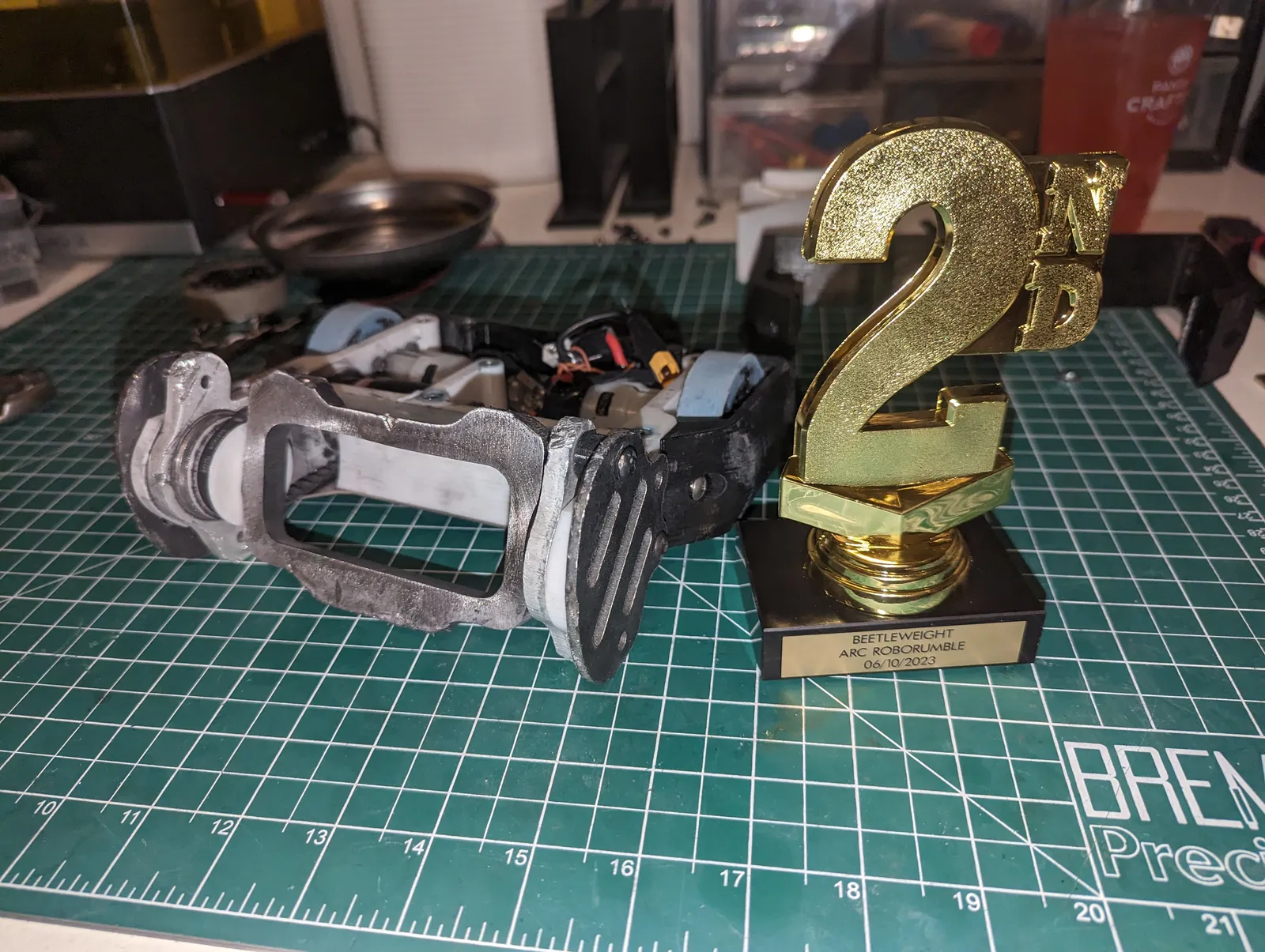 spinny boii finally got a taste of victory at ARC: RoboRumble 2023, taking 2nd place and beating the previous year's champion