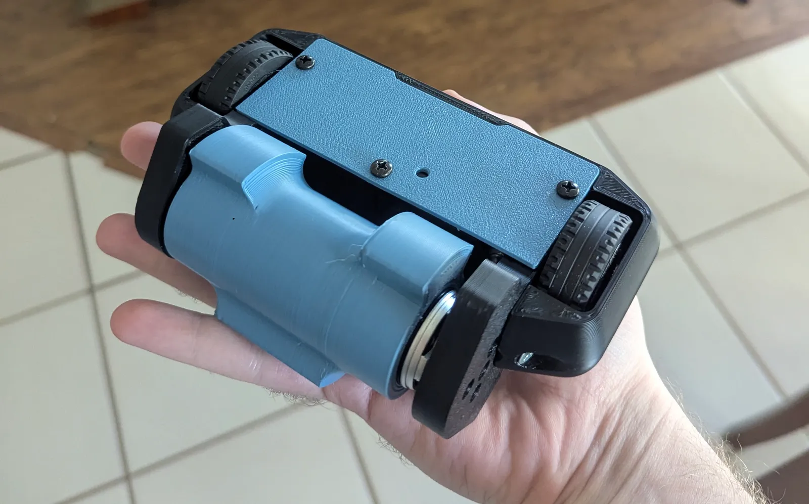 The robot fits in the palm of my hand