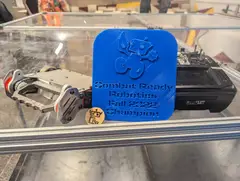 Thumbnail: spinny boii won the ASU Robotics Club's internal student competition in 2022, taking home the trophy and bragging rights