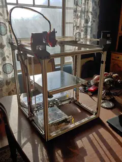 Thumbnail: The completed 3D printer build