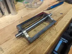 Thumbnail: Finished drum with its needle bearings and dead shaft