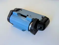 Thumbnail: mini boi, a 1lb plastic combat robot with an oversized drum and brushless drive