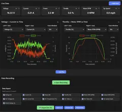 Thumbnail: The web app allows the user to add data cards and live plots for a wide range of telemetry items