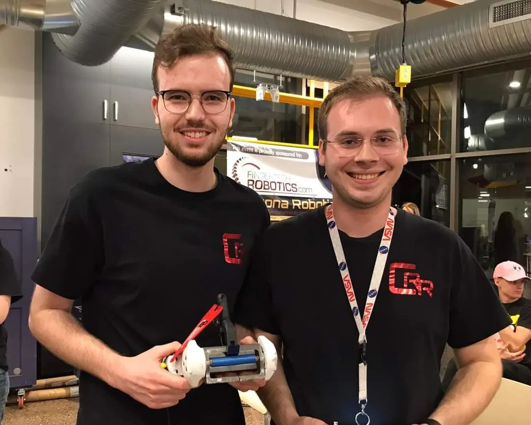 Benji Miller (left) and myself (right) at ARC: Roborumble 2024